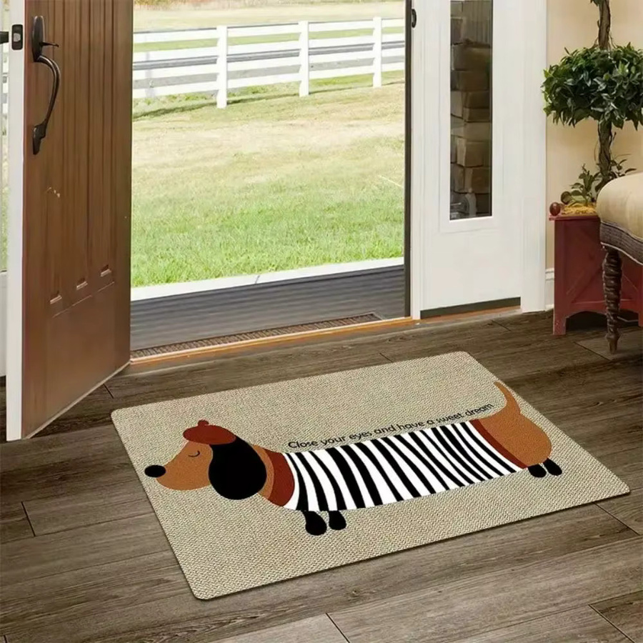 VIKAMA Wursthund Willkommensmatte für Innen und Außen, mehrfarbig, B/T: 60 x 40 cm - Bild 3