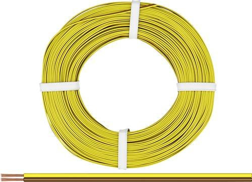 Donau Elektronik Litze 218-38-25 mit 2 x 0,14 mm², Braun und Gelb, 25 m - Bild 1