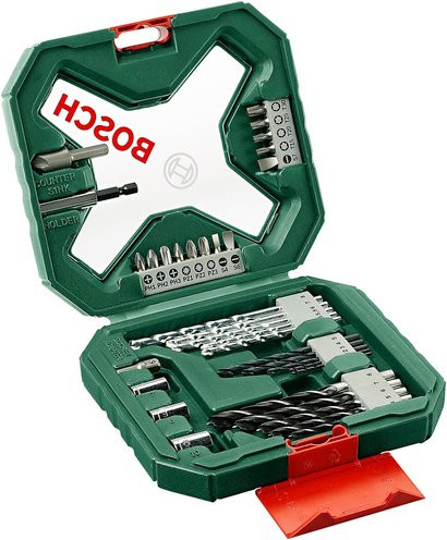 Bosch X-Line Classic Bohrer- und Bit-Set aus HSS in Grün - Bild 1