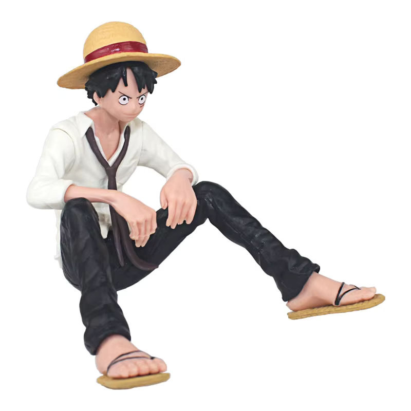 TAKARA TOMY One Piece Anime Figur Luffy mit veränderbarem Gesicht, mehrfarbig, Höhe: 10 cm - Bild 5