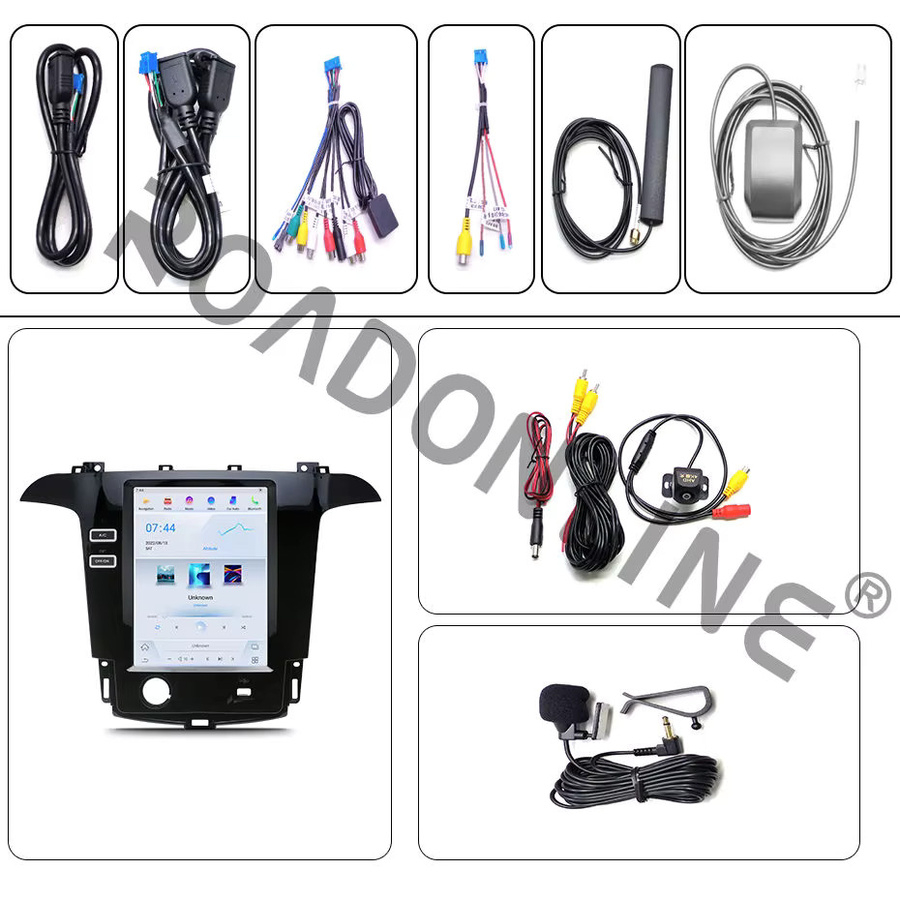 COHO Multimedia-Player für Ford S-Max 2006-2011 mit Android 15, QLED Octa Core, 8+256G, Carplay und Android Auto, Schwarz - Bild 3