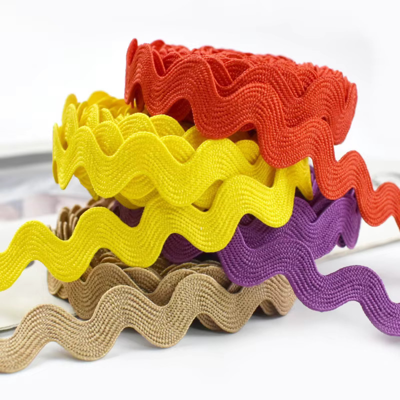 Meetee Gewelltes Spitzenband aus Polyester für Kostüme und Dekorationen, Breite: 0,8 cm, Farben: Beige und Multicolour - Bild 5