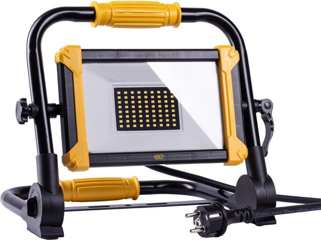 LED's Work LED-Arbeitsleuchte Schwarz-Gelb mit Stativ, IP65, B/T/H: 28 x 25,5 x 33,5 cm - Bild 1