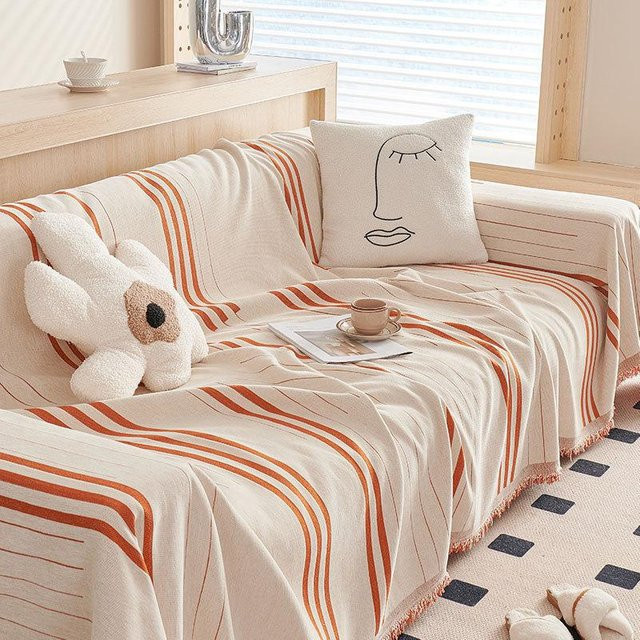 Nordischer Chenille Sofaüberwurf Super Six, kratzfest und universell einsetzbar, B/H: 180 x 130 cm - Bild 1
