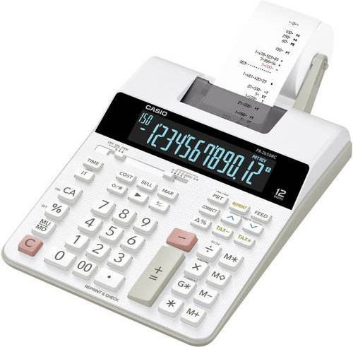 Casio Druckender Tischrechner FR-2650RC in Weiß mit 12-stelligem Display - Bild 1