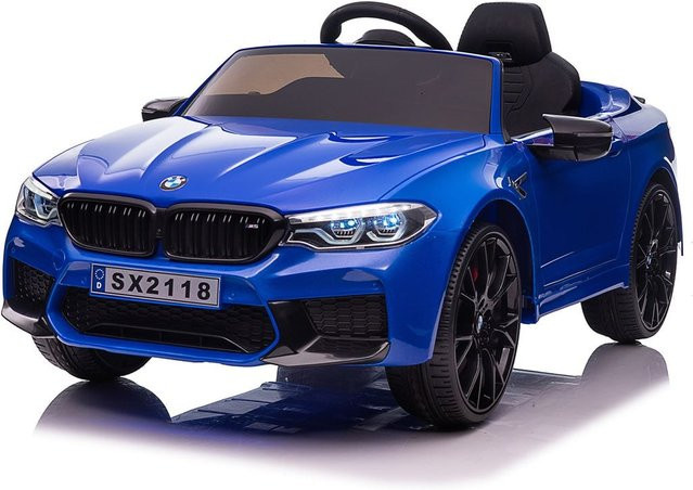 Chipolino BMW M5 Elektroauto mit Fernbedienung Musik Eva-Räder blau - Bild 1