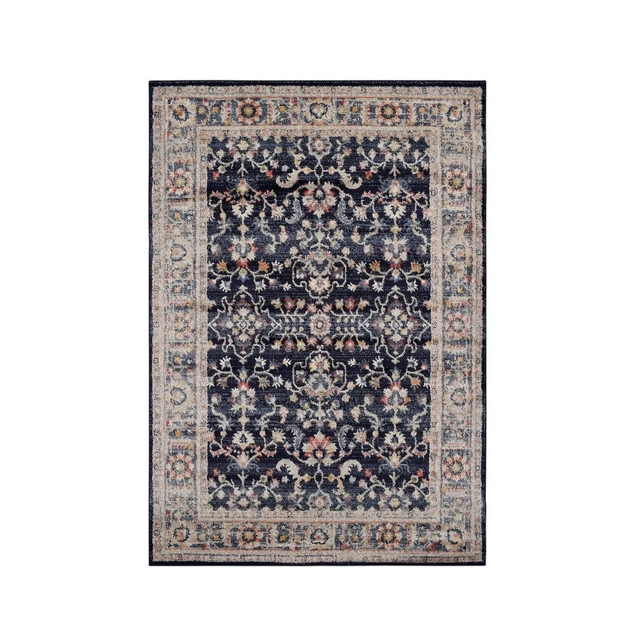 Vercai Rugs Teppich Florence Floral in Marineblau und Beige, B/T: 120 x 170 cm - Bild 2
