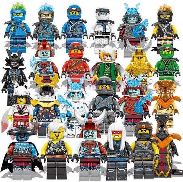 Toys D Cartoon-Bausteine Jay Zane Kai Nya Lloyd Samukai Cole, 24-teiliges Set, Mini-Puzzle Bausteine - Bild 1