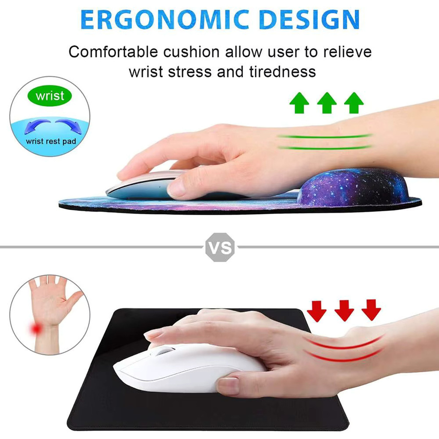 Ergonomische Handballenauflage aus Silikon von DITIPOO als rutschfeste Handstütze für Gaming-Mäuse, Mehrfarbig - Bild 2