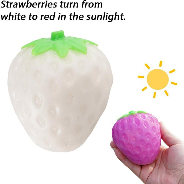Mango Stressball Squishy, Farbwechselndes Mango Quetschspielzeug, ASMR Sensorisch ADHS Anti Stress Linderung Fidget Spielzeug - Bild 1