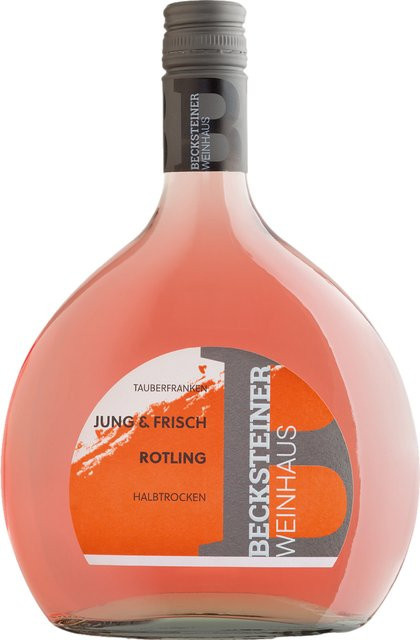 Becksteiner Winzer Jung & Frisch, Müller-Thurgau, halbtrocken, 2025, Roséwein, 0,75 l - Bild 1