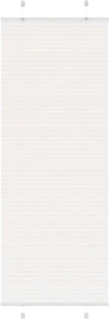 vidaXL Plissee Weiß semi-transparent aus Polyester B: 70 cm, H: 200 cm - Bild 1