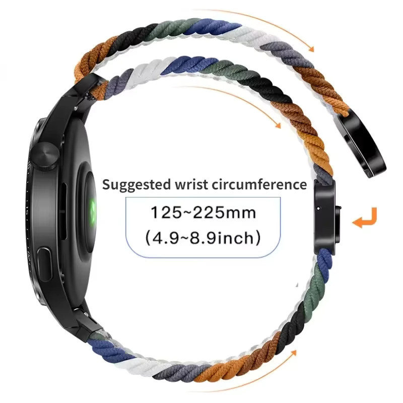 Uhrenarmband Nylon, Magnetarmband, Bunt, Unisex - Bild 4
