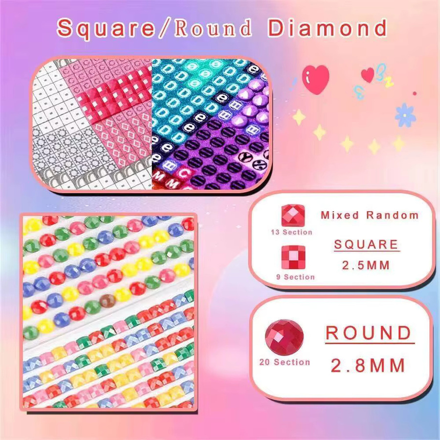 HUACAN Diamantmalerei Set Lebendiger Dschungel mit Tiger als 5D Diamant Kunst Kit mit Vollbohrer Strass Mosaik Dekoration B/H: 20 x 20 cm - Bild 1