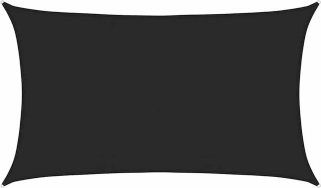 Furnicato Sonnensegel aus HDPE in Schwarz, Rechteckig, B x T: 8 x 5 m mit 90% UV-Schutz - Bild 1