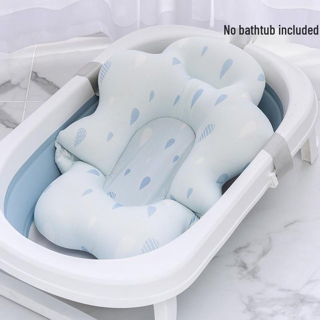 Value Vault Rutschfestes Baby Badenetz und Schwimmkissen in Blau - Bild 1