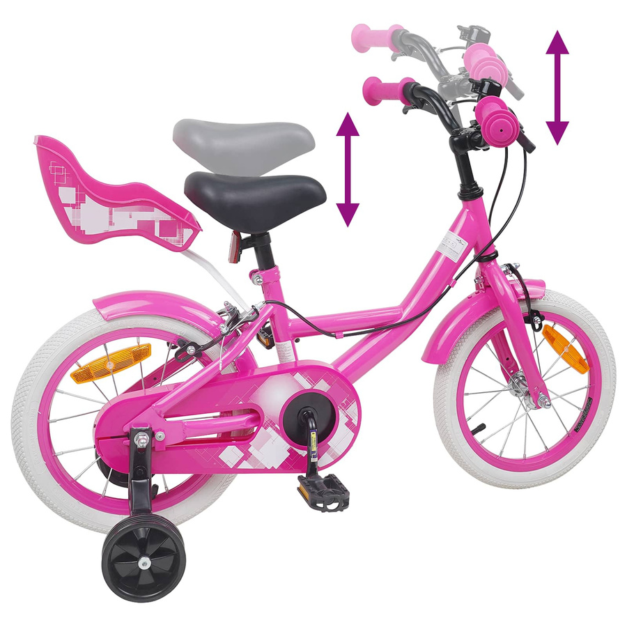 VD Home Furnishing Kinderfahrrad 16 Zoll Rosa - Bild 1