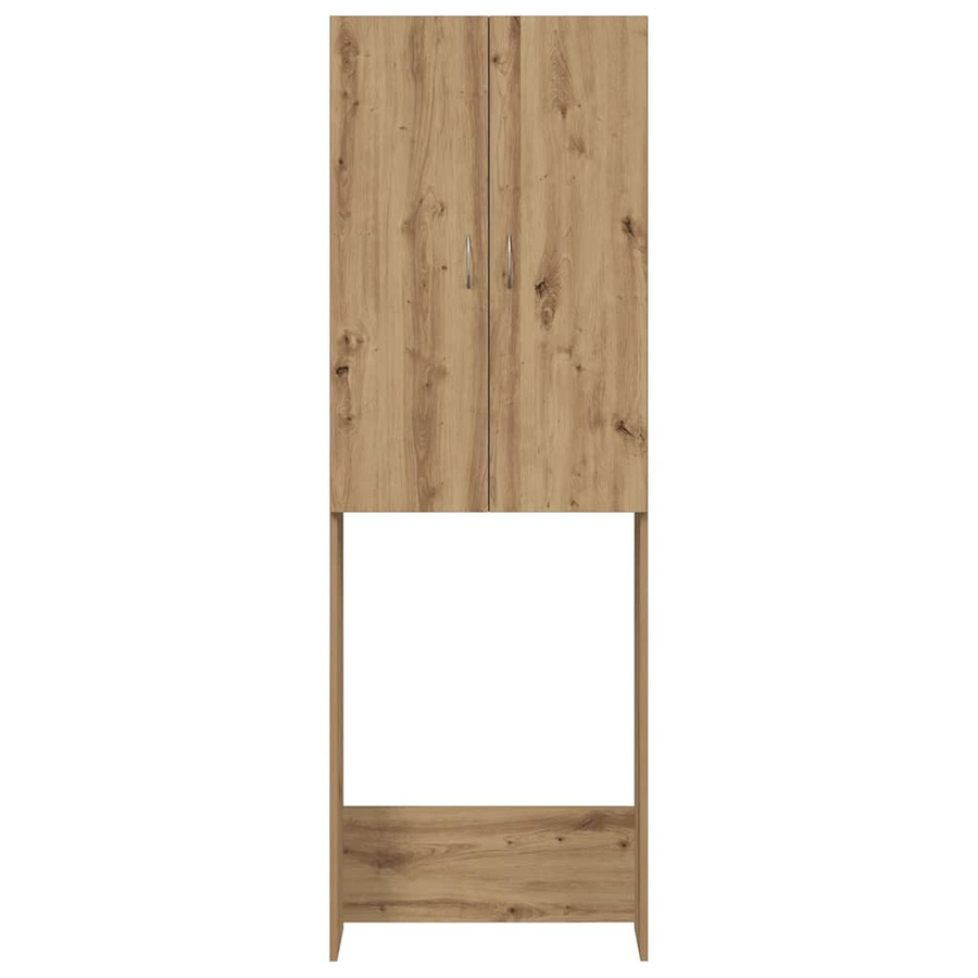 Vidaxl Waschmaschinenschrank Artisan Eiche, Farbe Braun, B/T/H: 64 x 25,5 x 190 cm - Bild 1