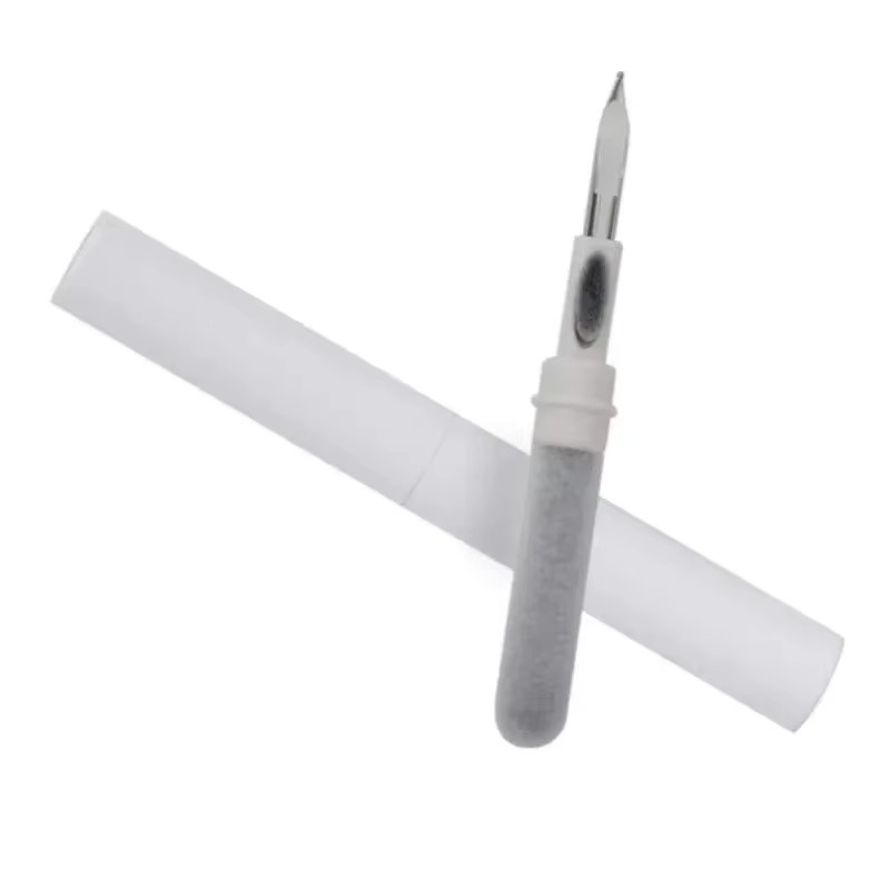 2-in-1 Reinigungsset für Kopfhörer und Airpods in Weiß mit Reinigungsstift und Bürste - Bild 3