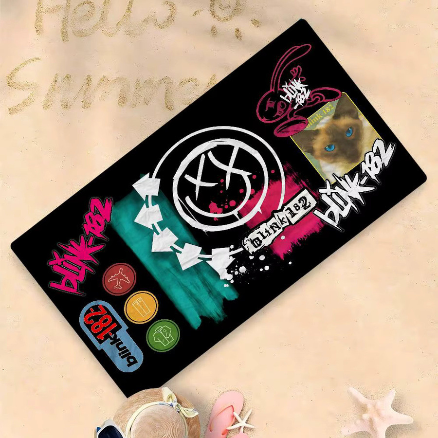 B-Blink 182 Band Mikrofaser-Strandtuch, super saugfähige und schnell trocknende Pool-Decke in Multicolour - Bild 5