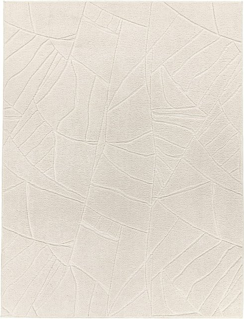 Moderner Teppich Tokko in Creme mit abstraktem Muster und skandinavischem Design, B/T: 240 x 340 cm - Bild 1