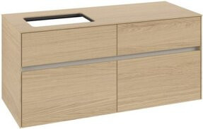 V&B Waschtischunterschrank Collaro in Nordic Oak mit Waschbeckenanschluss links, B/T/H: 120 x 54,8 x 50 cm - Bild 1