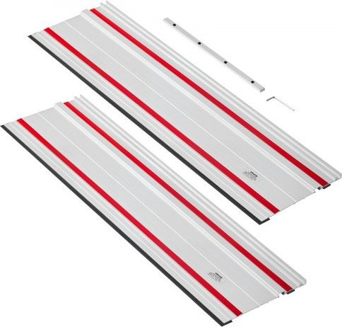 VEVOR Führungsschiene Set für Handkreissägen aus Aluminium in Silber, inklusive 2 Führungsschienen mit einer Länge von je 698,5 mm und 1 Verbindungsstück, kompatibel mit Makita, Festool und WEN Tauchsägen für deine Holzbearbeitungsprojekte - Bild 1
