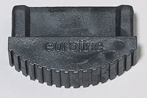 Euroline Leiterfuß Industrie Schwarz 74 mm - Bild 1