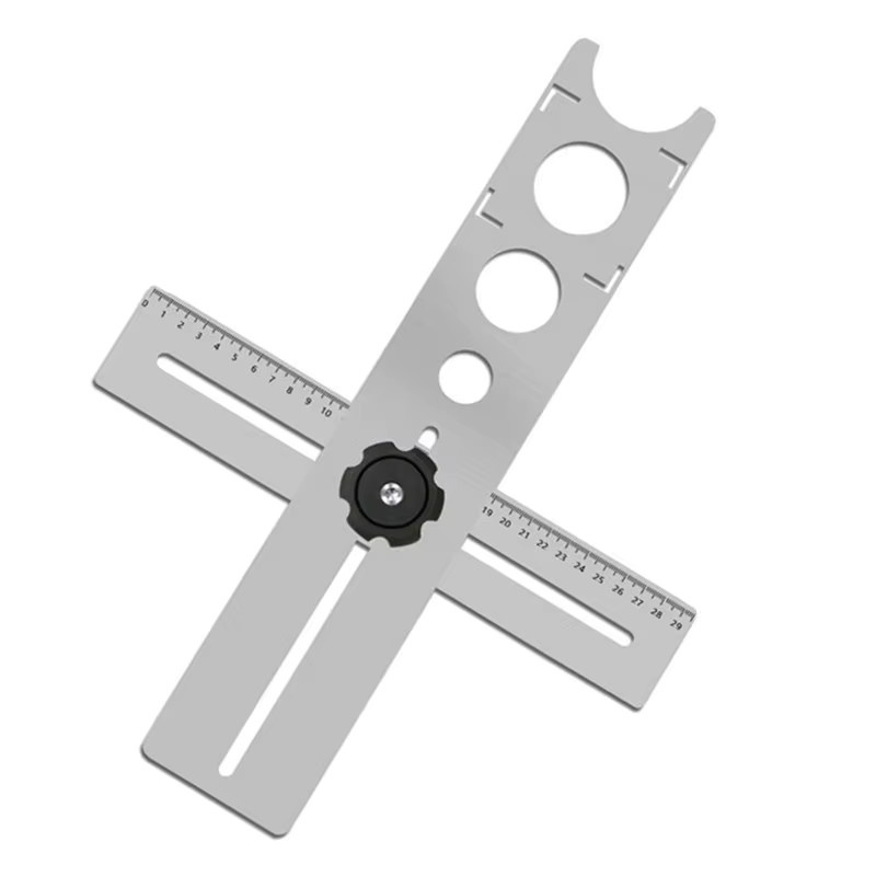 Einstellbarer Fliesen Locator und Wand Markierungslinie als Keramik Loch Cutter und Bohrer für Marmor in Silber B/T/H: 40,0 x 30,0 x 0,0 cm - Bild 5