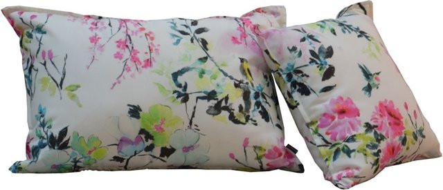 Jan Kurtz Somnia Kissen mit abnehmbarem Bezug in Floral Multicolor und Weiß - Bild 1