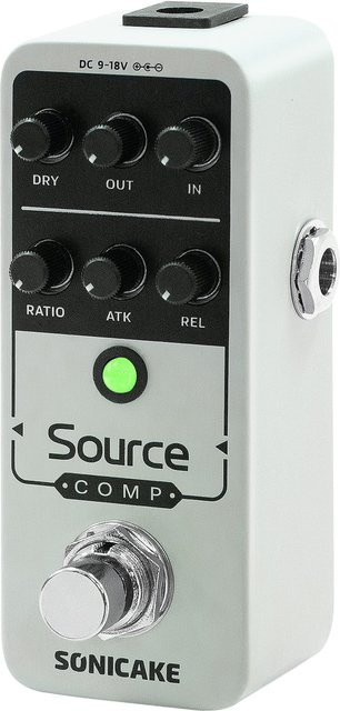 SONICAKE QSS-27 Quellkompressor Studiokompressor Analog Gitarreneffektpedal in Silber - Bild 1
