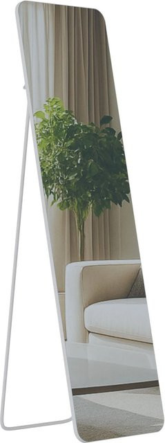 DELUKE Standspiegel MURCIA Ganzkörperspiegel freistehend in Weiß Matt, B: 40 cm, T: 3 cm, H: 140 cm - Bild 1