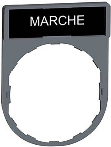 Schneider Electric ZBY2103C0 Schildträger in Grau aus Kunststoff - Bild 1