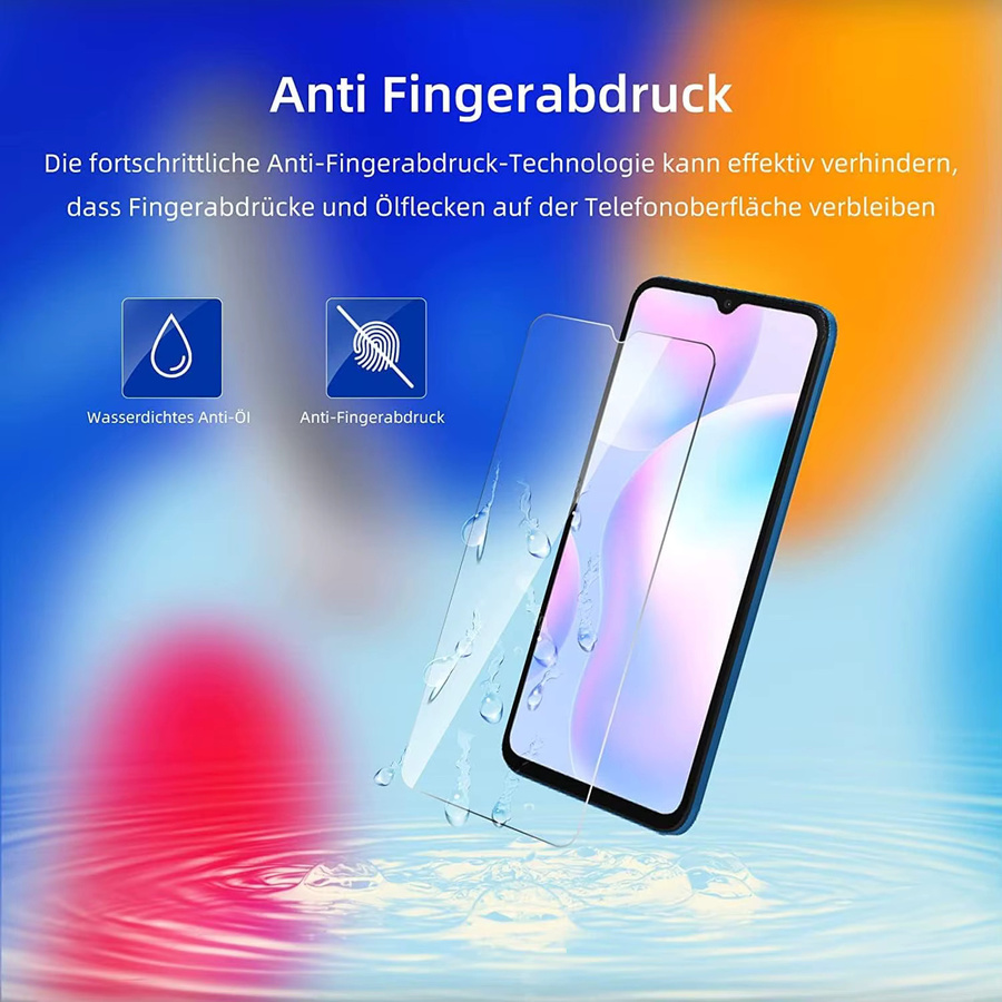 Xiaomi Displayschutzfolie aus gehärtetem Glas für Redmi 9A, 9AT und 9A Sport, 6,53 Zoll, transparent - Bild 3