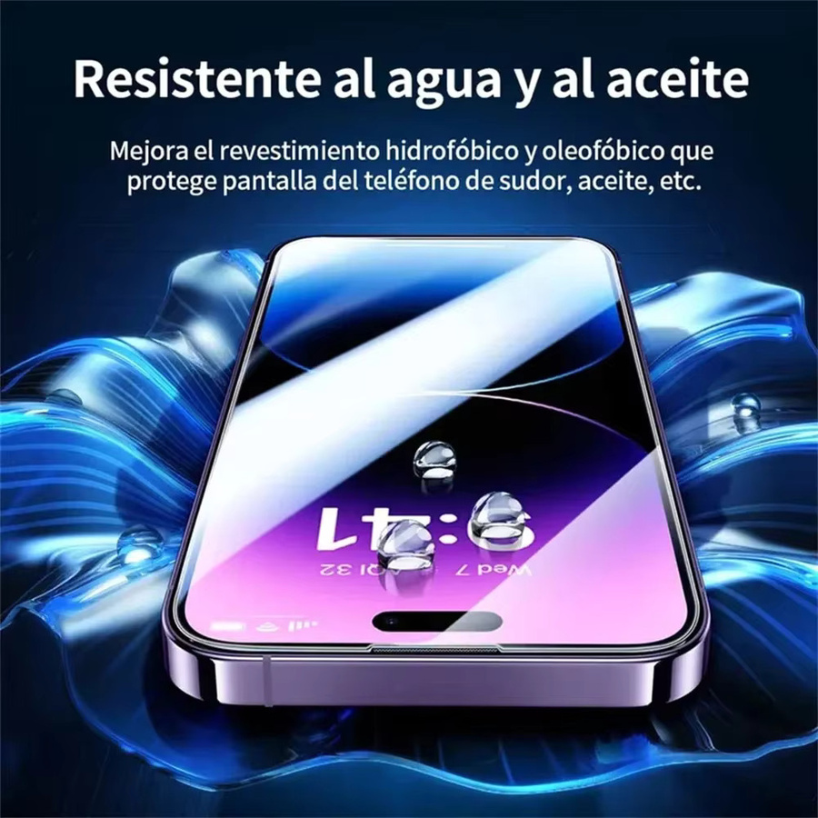 10-in-1 Displayschutz aus gehärtetem Glas und Kameraobjektivschutz für iPhone 11 bis 16 Pro Max Plus, transparent - Bild 3