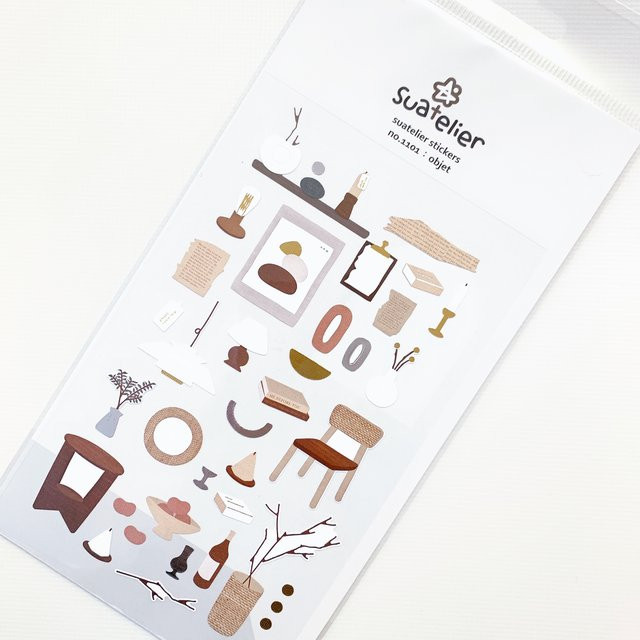 Suatelier Scrapbooking Aufkleber für DIY Journal und Briefpapier, Multicolor - Bild 1