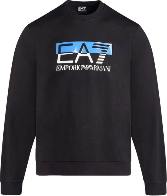 Emporio Armani EA7 Langarm Sweatshirt, Herren, Schwarz - Bild 1