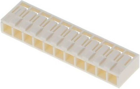 Molex Buchsengehäuse-Kabel in Weiß mit 11 Polen und einem Rastermaß von 2,50 mm - Bild 1