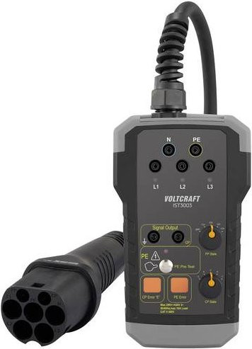 Voltcraft IST 3003 EVSE Tester für VDE0100-Installationstests und Wallbox eMobility PE-Vorprüfung in Grau - Bild 1