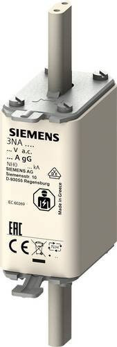 Siemens Sicherungseinsatz 3NA3020, Größe 0, 50A, 500V, Weiß, 3 Stück - Bild 1