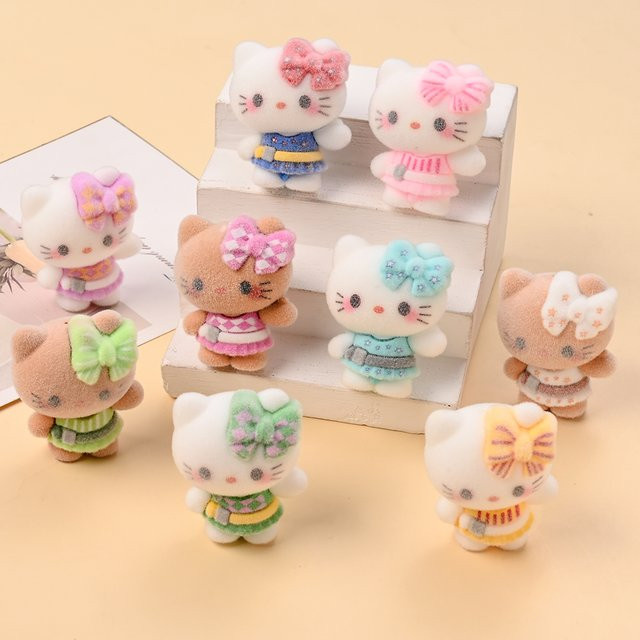 Sanrio Perlen, Harz, Katzenform, Bunt - Bild 1