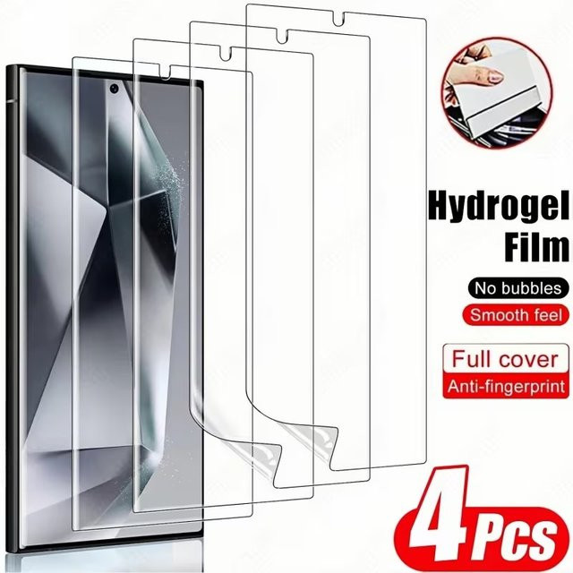 Samsung Hydrogel-Displayschutzfolie transparent für Galaxy S25 Edge S21 S22 FE S23 S24 Ultra und Note 9 10 S10 Plus - Bild 1