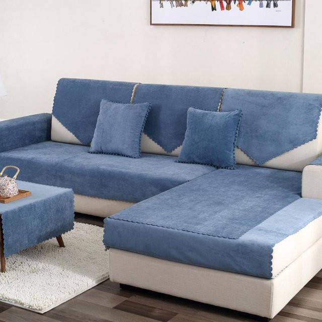 Wasserdichter Ecksofa-Schutzbezug von Your Warm Home für L-förmige Sofas, rutschfest und waschbar, Floral Design, Breite: 160 cm, Tiefe: 90 cm - Bild 1