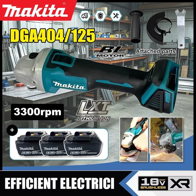 Makita DGA404 Bürstenloser Akku-Winkelschleifer für 18V LXT mit 100 mm Scheibendurchmesser - Bild 1