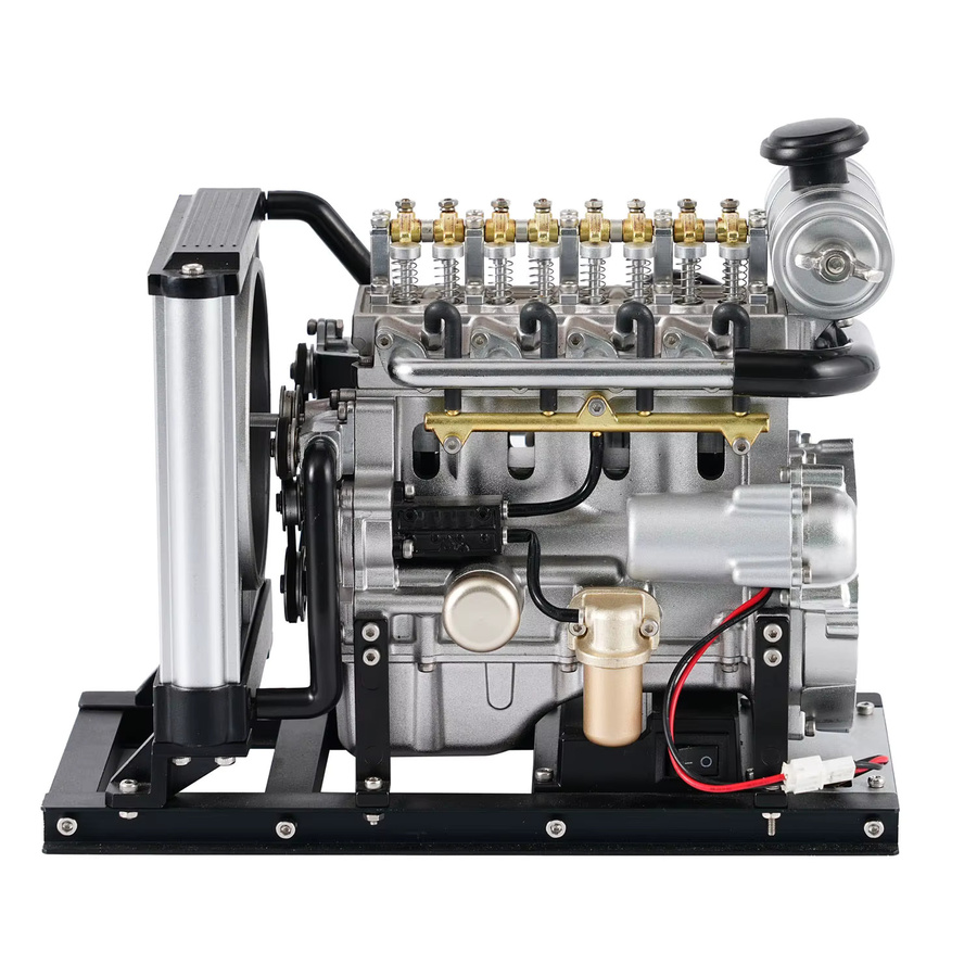 TECHING Mini-Diesel-Mechanischer Motor mit vier Zylindern, Metallmotor, RC-Hobby-Kit-Modell - Bild 3