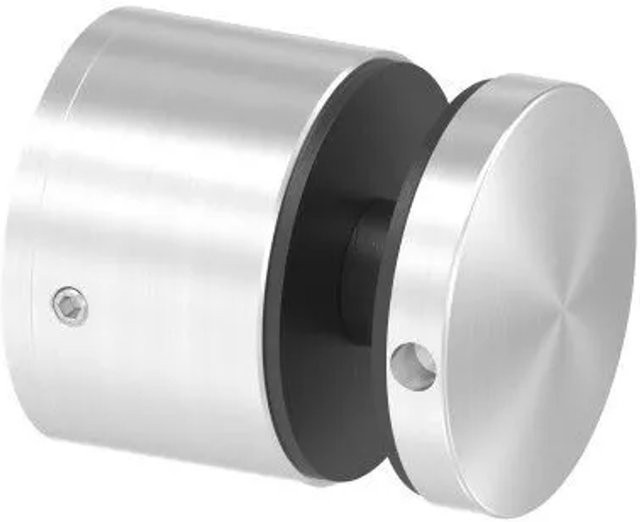 FeNau Glaspunkthalter aus Edelstahl V2A in Silber, verstellbar für Glasstärken von 12,0 bis 25,52 mm, Durchmesser: 52 mm - Bild 1
