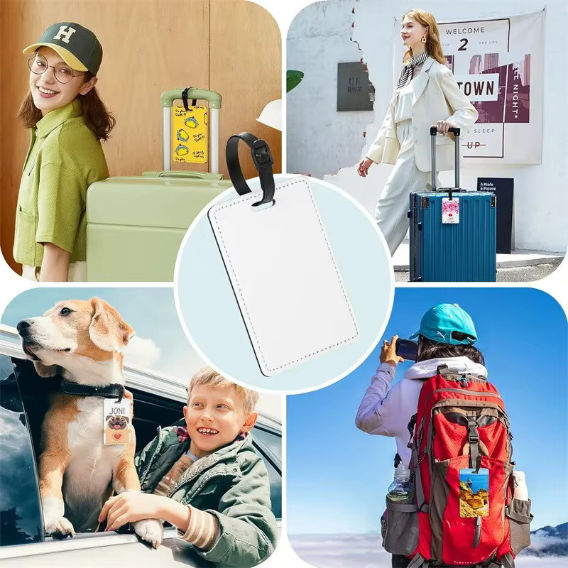 TRISJEM Gepäckanhänger Leder, personalisiert, Unisex - Bild 5