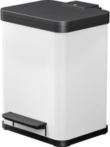 Hailo Öko uno plus M Tretmülleimer mit Softclose, Weiß, 17 l, B: 34,0 cm, T: 32,0 cm, H: 43,0 cm - Bild 1