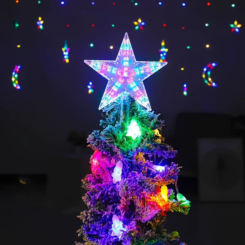 SHIQIAN Weihnachtsbaumspitze Stern in Mehrfarbig für deine Inneneinrichtung - Bild 2