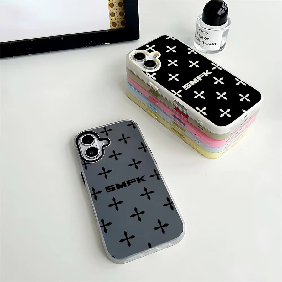 SMFK 2-in-1 Handyhülle für iPhone 12 bis iPhone 17 mit abnehmbarem mehrfarbigem Kartenhalter, transparente stoßfeste TPU Schutzhülle - Bild 1